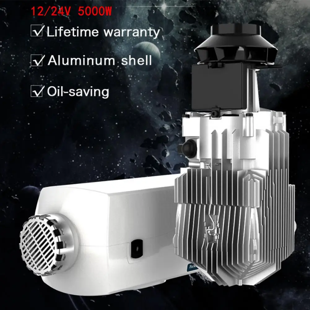 

12V 24V Air Heater 5KW Parking Heater Aluminum Shell LCD For RV Yacht Similar Websato Eberspacher Heating Heater