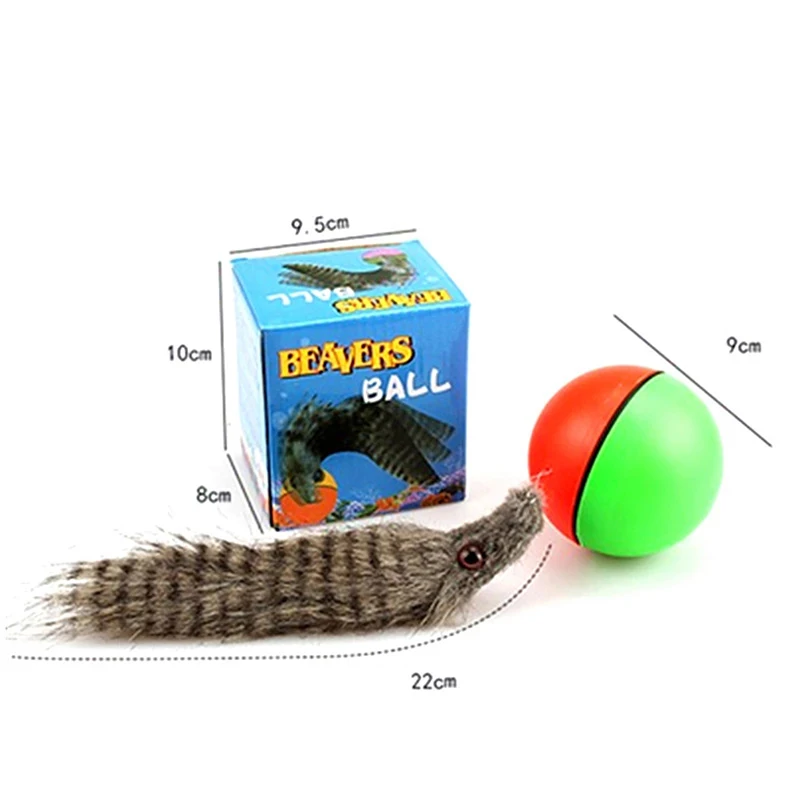 Pet Dog Cat Toy Weasel Motorized Funny Rolling Ball Beaver Balls Pet Toys Cat Products Accessories