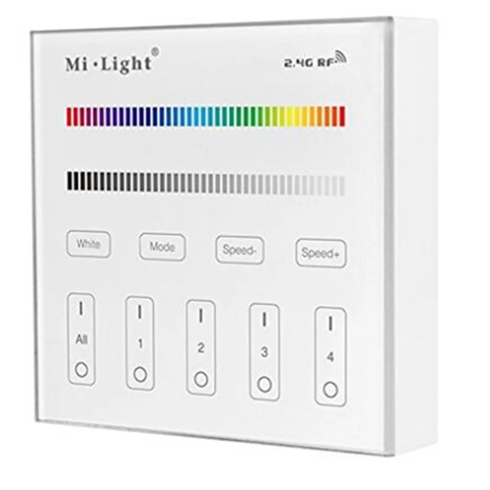 Сенсорная смарт-панель контроллера T1 T2 T3 T4 B1 B2 B3 B4 одного цвета/RGBW/RGB+ CCT для светодиодной ленты/панели света/ламп