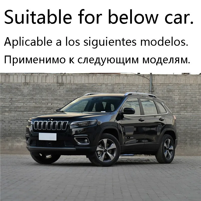 Автомобильная решетка, наружная Автомобильная хромированная автомобиль, модифицированные аксессуары, защитные детали, наклейки, полосы 19 для JEEP Cherokee
