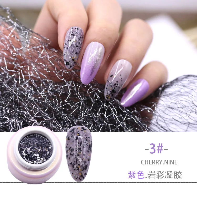 3Purple 6 цветов лак для ногтей УФ-гель для ногтей замачиваемый светодиодный лак для ногтей цветной рок-краска Гель-лак для ногтей 3D УФ-гель лак Гель-лак - Цвет: 3Purple