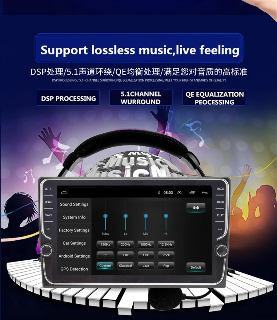  For Android 9.1 Quad-core 2GB + 32GB 9'' Car Stereo Radio GPS WIFI BT DAB Mirror Link OBD For Honda