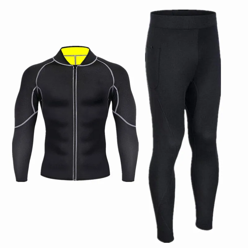 

2019 Winter long johns thick mens thermal underwear sets keep warm for Russian Canada and European male Neoprene workout clothes