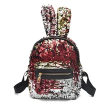 Детский рюкзак в Корейском стиле с пайетками и заячьими ушками для девочек в Корейском стиле