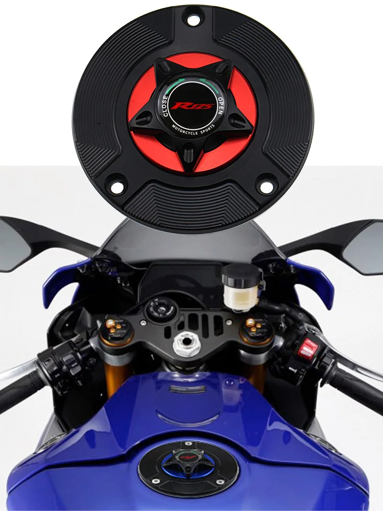 Логотип R125 аксессуары для мотоциклов газовый топливный бак крышка CNC алюминий для YAMAHA YZF R125 YZF-R125 R 125 2008