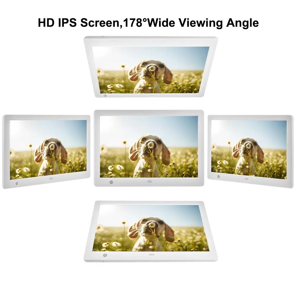 10,1 дюймов ips экран Цифровая фоторамка с датчиком движения Дистанционное управление Поддержка 32 Гб sd-карта MP3 календарь цифровая фоторамка