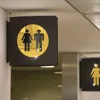 3D Acrylic Bathroom Mirror Stickers Woman&Man Toilet Sign Mirror Wall Sticker Home Hotel Washroom Door Sign Mirror Sticker ► Photo 2/6