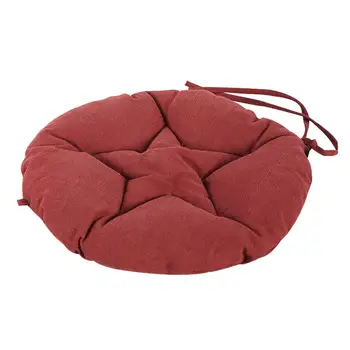 

Soft Cushion Round Pentagram Shaped Stitching Tatami Ramie Cushion Comfortable Light Padded Thicken Customized Winter Cushion