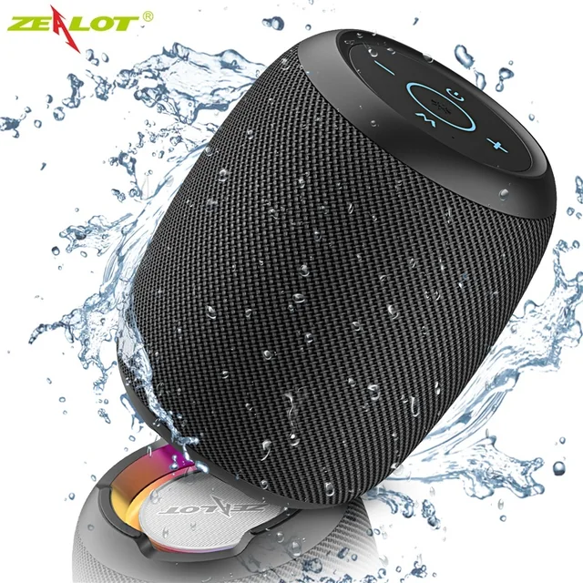 ZEALOT S53 20W Portable Bluetooth Speaker FM Outdoor TWS Connection High Quality Sound IPX6 Waterproof 24 hours use time Speaker 1