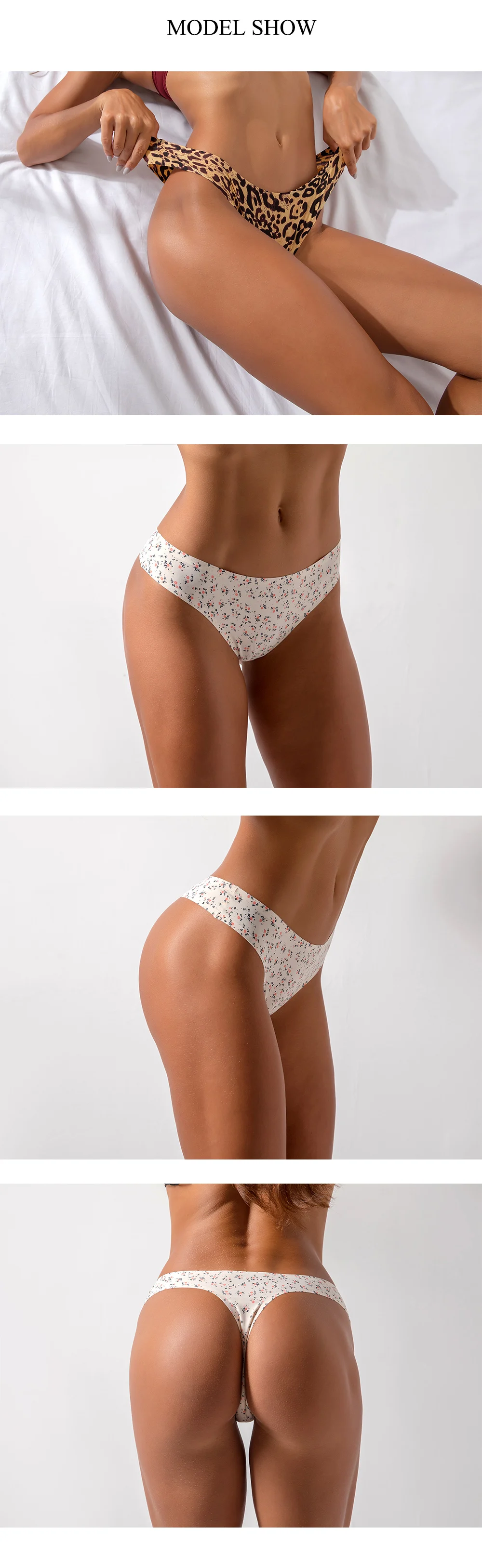 high waisted lace panties Giczi Leopard Femme Thongs Seamless Women's Panties Silk Satin Underwear Sexy Lingerie Sports Cozy G-String Underpants Hot Tanga cute panties