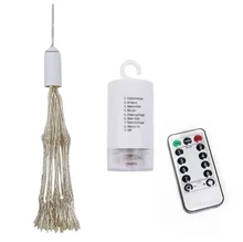 

2022NEW LED Solar Outdoor Firework Fairy Light Waterproof 90 LEDs Festoon Light String Garden Garland Street Christmas Lights