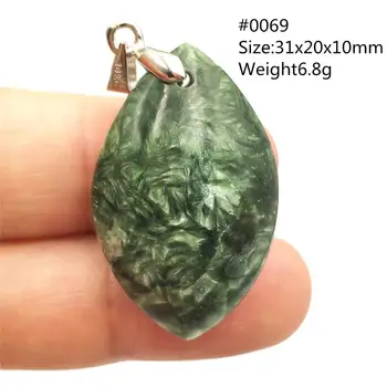

Genuine Natural Green Seraphinite Pendant 31x20x10mm Stone Gemstone Women Men Water Drop Crystal Gemstone Necklace AAAAA