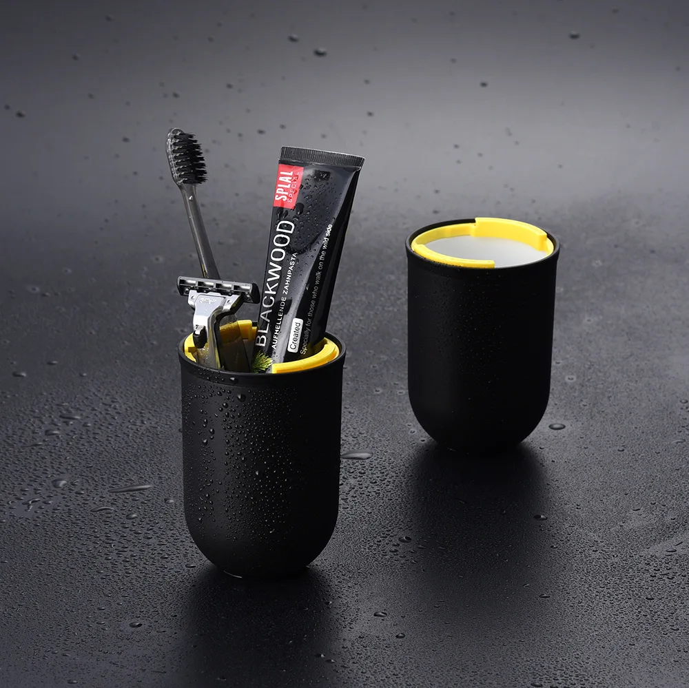 

Capsule travel wash cup 4 in 1 creative toothbrush storage box portable cup travel travel student PP material