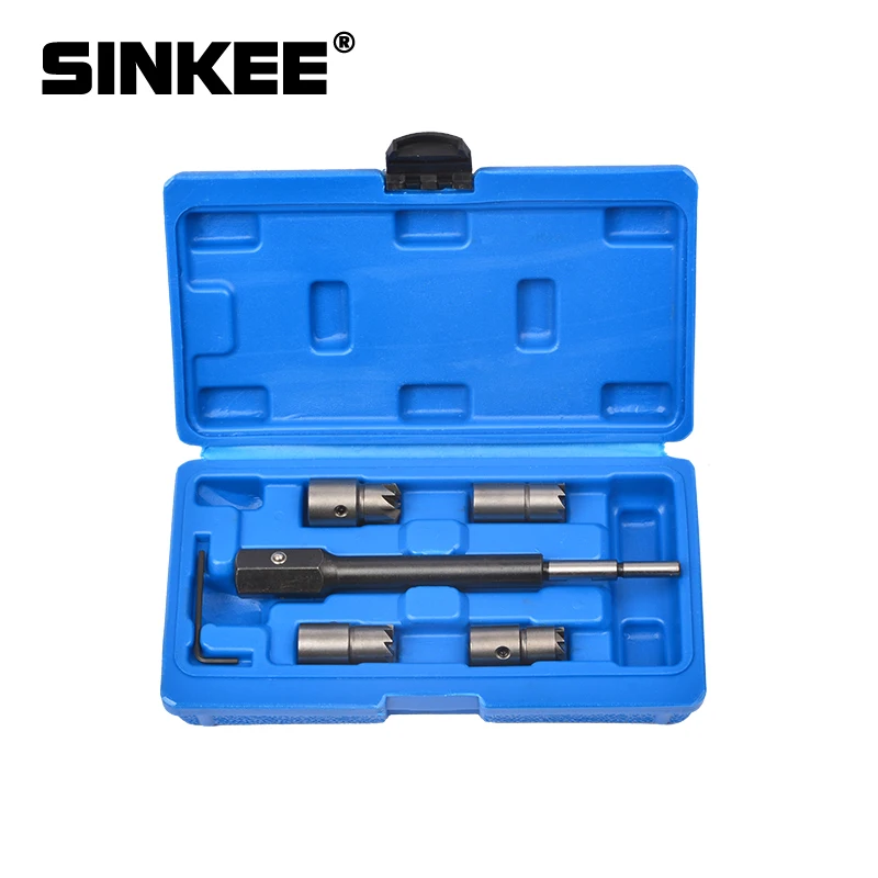 

5/17 Piece Diesel Injector Seat Cutter Remover Removal Tool Kit For Delphi Bosch BMW Merc CRD PSA Ford Fiat Peugeot