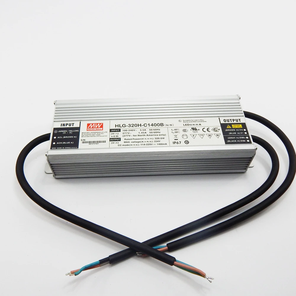 HLG-320H-30B Netzteil Impuls LED 321W 30VDC 10,7A 90-305VAC 127-431VDC MEAN WEL