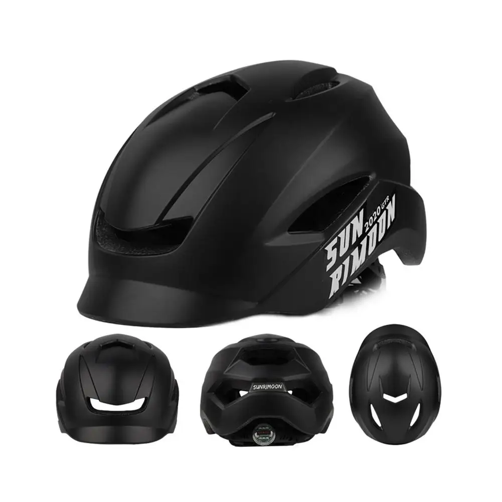Bicycle Helmet With Tailight One-piece Integrally-molded Breathable Bike Helmet Shock Absorption EPS Foamed Cycling Helmet