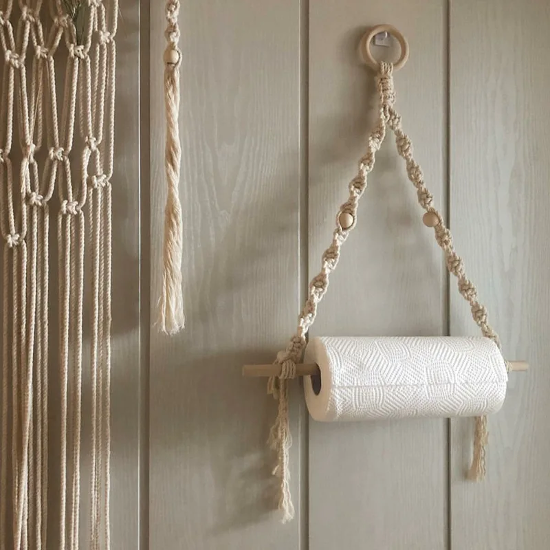 Handmade-Kitchen-Organizer-Rolling-Tissue-Rack-Simple-Stuff-Hanging-Paper-Napkin-Storage-Nordic-Macrame-Dining-Room-Decoration