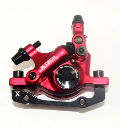 red front ZOOM HB-100 MTB велосипед тормоз масло дисковый тормоз велосипедный суппорт электрический скутер Гидравлический дисковый тормоз наборы - Цвет: red front