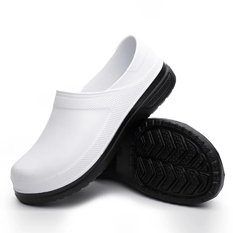 EVA Hotel Kitchen Clogs Non-slip Waterproof Oil-proof Work Shoes Resistant Cook Chef Shoes For Men Sandals Plus Size 39-49
