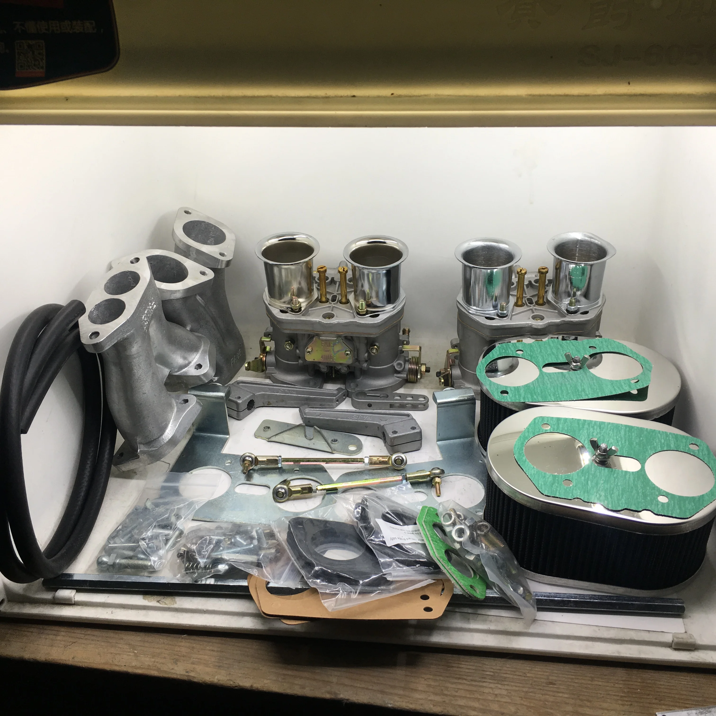 

Комплект SherryBerg carb для VW Kombi Тип 2 и 4 оригинальный fajs Twin 40idf Замена WEBER EMPI DELLORTO IDF карбюраторный комплект для преобразования