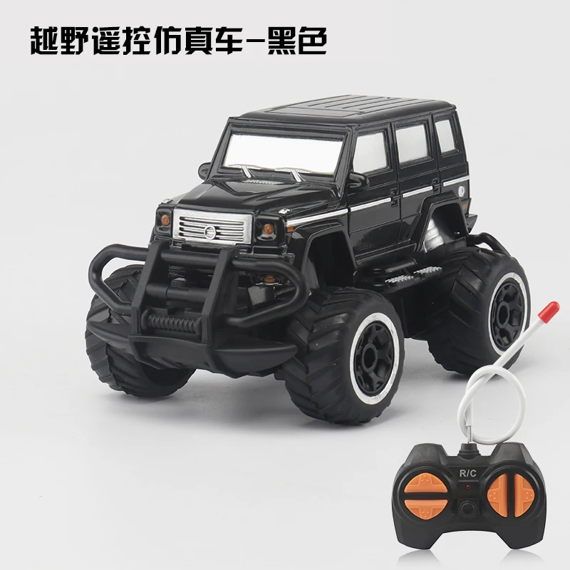 RC автомобиль 2,4 г 4 канала Rock автомобильный мини фара дальнего света, большой автомобиль дистанционного Управление модель автомобиля внедорожного автомобиля игрушки для детей автомобили для дрифта - Цвет: Черный