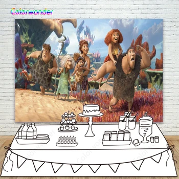 

Cartoon Ancient persons baby shower Photography Background Newborn children Birthday Party Children Backdrops for Photo Studio