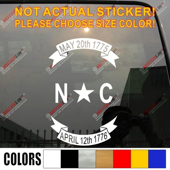 

North Carolina State Decal Sticker Flag Car Vinyl pick size color die cut no background
