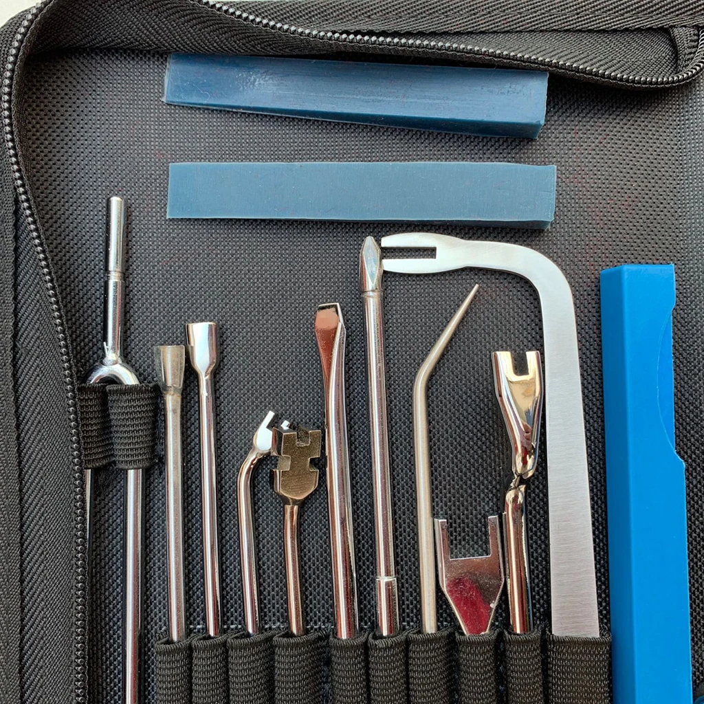 MagiDeal 19 Piano Repair Kits Wrench Hammer Screwdriver Tuning Accessories