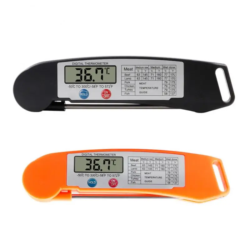 1PC Digital Display Folding Food Thermometer Kitchen Barbecue Thermometers Probe | Дом и сад