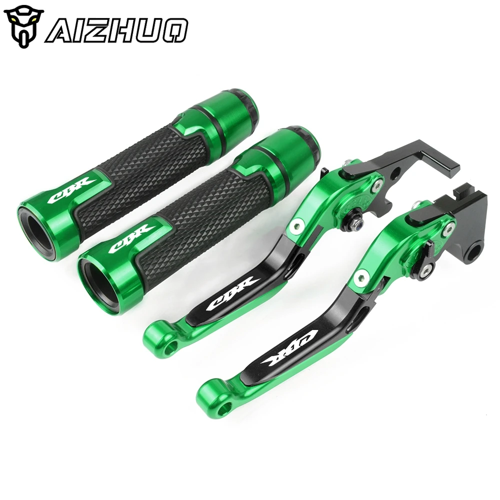 green Для Honda CBR600RR CBR954RR CBR1000RR CBR929RR CBR 600 954 929 RR Мотоцикл с ЧПУ регулируемый тормозной рычаг сцепления ручные рукоятки - Цвет: green