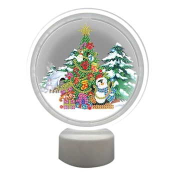

DIY Diamond Painting Led Light 5D Diamond Embroidery Light Home Neon Decoration Christmas Tree