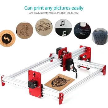 

KKMOON A3 Laser Machine 5500mw DIY Desktop Metal Frame Mini Laser Engraver DIY Laser Engraving Machine Cutter Printer Free Ship