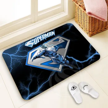 

H-P755 Custom Superman#5 Doormat Home Decor 100% Polyester Pattern Door mat Floor Mat foot pad SQ00729-@H0755