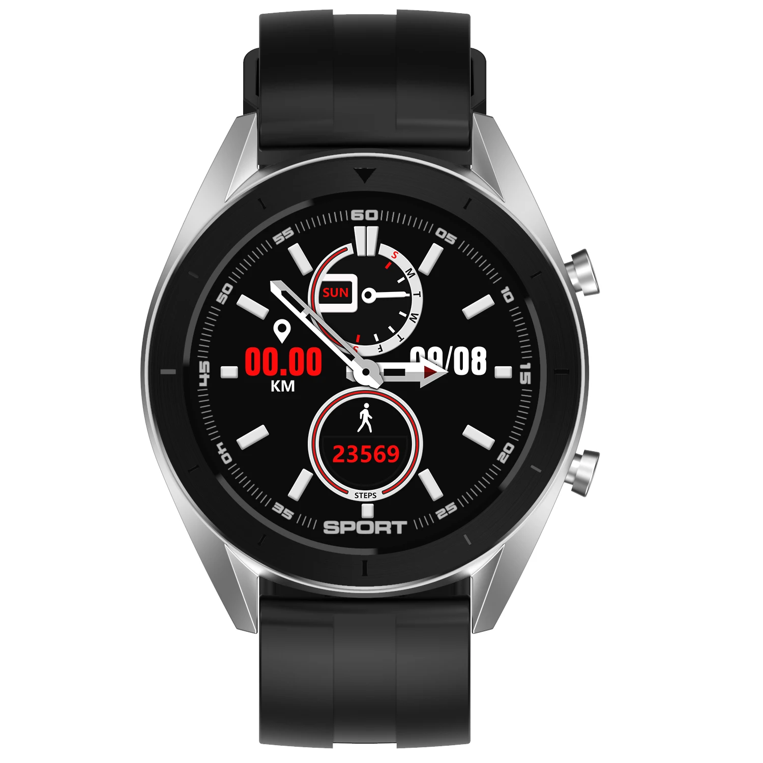 BlackSilver-B Silica Смарт-часы DT99, Bluetooth, для воспроизведения музыки, водонепроницаемые, для женщин, мужчин, часы, фитнес-трекер, для сна, монитор, пульсометр, умные часы - Цвет: BlackSilver-B Silica