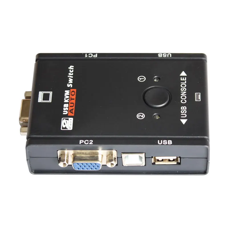 Видеопереключатель VGA KVM переключатель мыши клавиатуры 1 кнопочный монитора