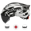 Ultralight Cycling Safety Helmet Outdoor Motorcycle Bicycle Taillight Helmet Removable Lens Visor Mountain Road Bike Helmet ► Photo 3/6