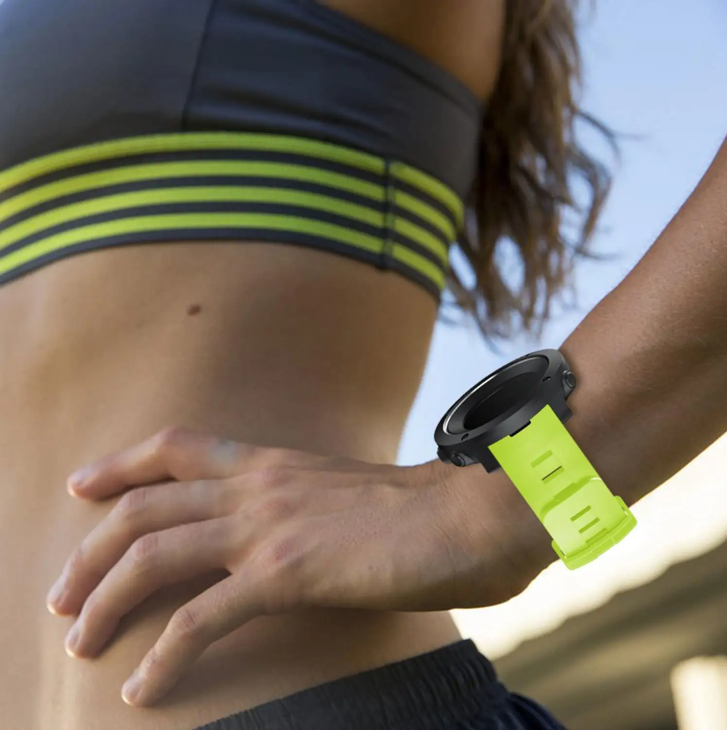 Классический замена мягкий силиконовый браслет ремешок для Suunto Ambit3 вертикальные Смарт часы браслет аксессуары для Ambit 3#823
