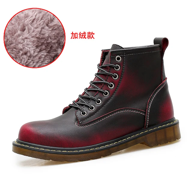 Mens Ankle Boot Martin Winter Boot Biker Boot for Men Leather Genuine Chelsea Boot Fashion Platform Boot Designer Chunky Boot 47 Gray White Velvet