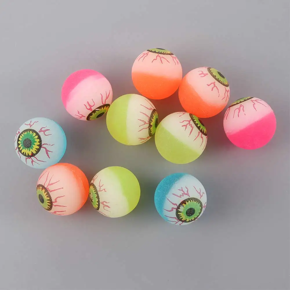 10Pcs/lot Funny Eyeballs Bouncy Balls Halloween Party Scary Eye Balls Toy Balls Kids Children Gifts Random Color 3