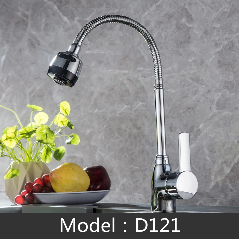 Solid Kitchen Mixer Cold and Hot Kitchen Faucet 360 Degree Rotatable Spout Single Handle Sink Brass Spray Mixer Tap Torneira vintage kitchen sink Kitchen Fixtures