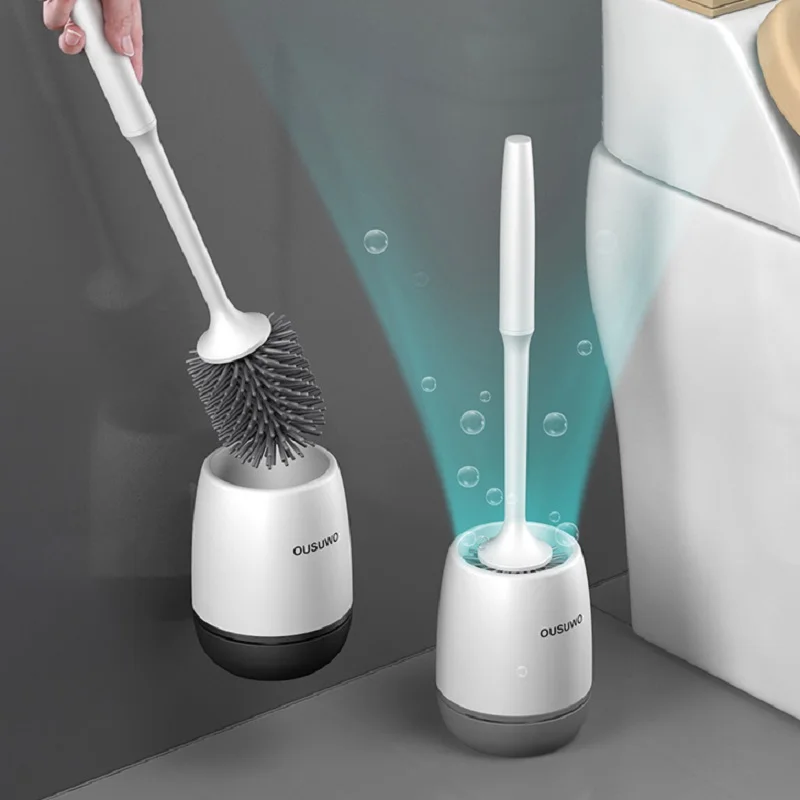 Escobilla limpieza inodoro con montaje en pared, cepillo de limpieza del hogar, accesorios de baño
