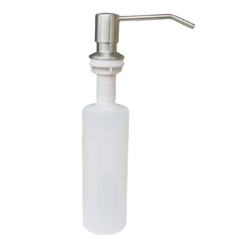 

300ML Kitchen Sink Soap Dispenser Brushed Stainless Steel Soap Bottle Bathroom Manually Press Soap Bottle Kitchen Accessories