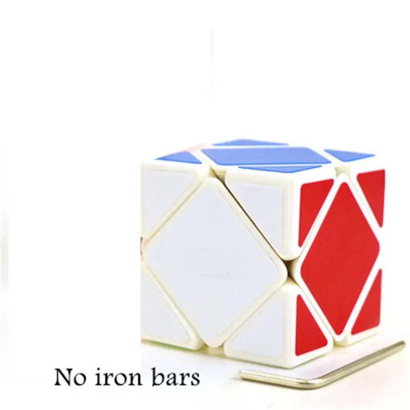 Куб Волшебные блок головоломки игрушки, Pyraminx мини площади кв 1, игрушка для снятия стресса в Cubo Magico Profissional идеи подарка DD60MF - Цвет: Skewb White