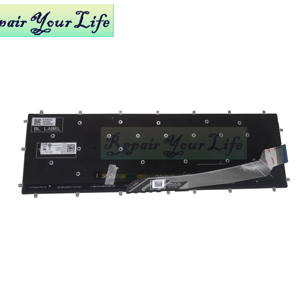 Francês Azerty Teclado Retroiluminado para Dell Inspiron 7567 7566 7587 7570 7580 5565 5570 5765 Laptop Teclados 0cmh7p Cmh7p Original - Imagem 5