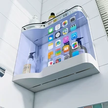 Bathroom Shelves Nail-Free Storage Organizer Rack Shelf In The Bathroom Accessories Set Kitchen Accessory Wall Mount Shampoo Bathroom Shelves Nail-Free Storage Organizer Rack Shelf In The Bathroom Accessories Set Kitchen Accessory Wall Mount Shampoo