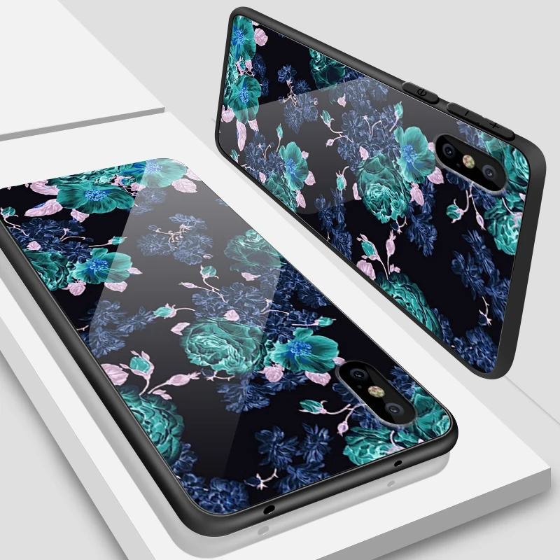 W160 Для iPhone 5S, se, 6, 6 S, 7, 8 Plus XR XS макс. закаленное стекло чехол для Meizu M5 M6 M8 M9 Примечание 16th плюс ударостойкий чехол с принтом Bloom в виде ракушки - Цвет: W160