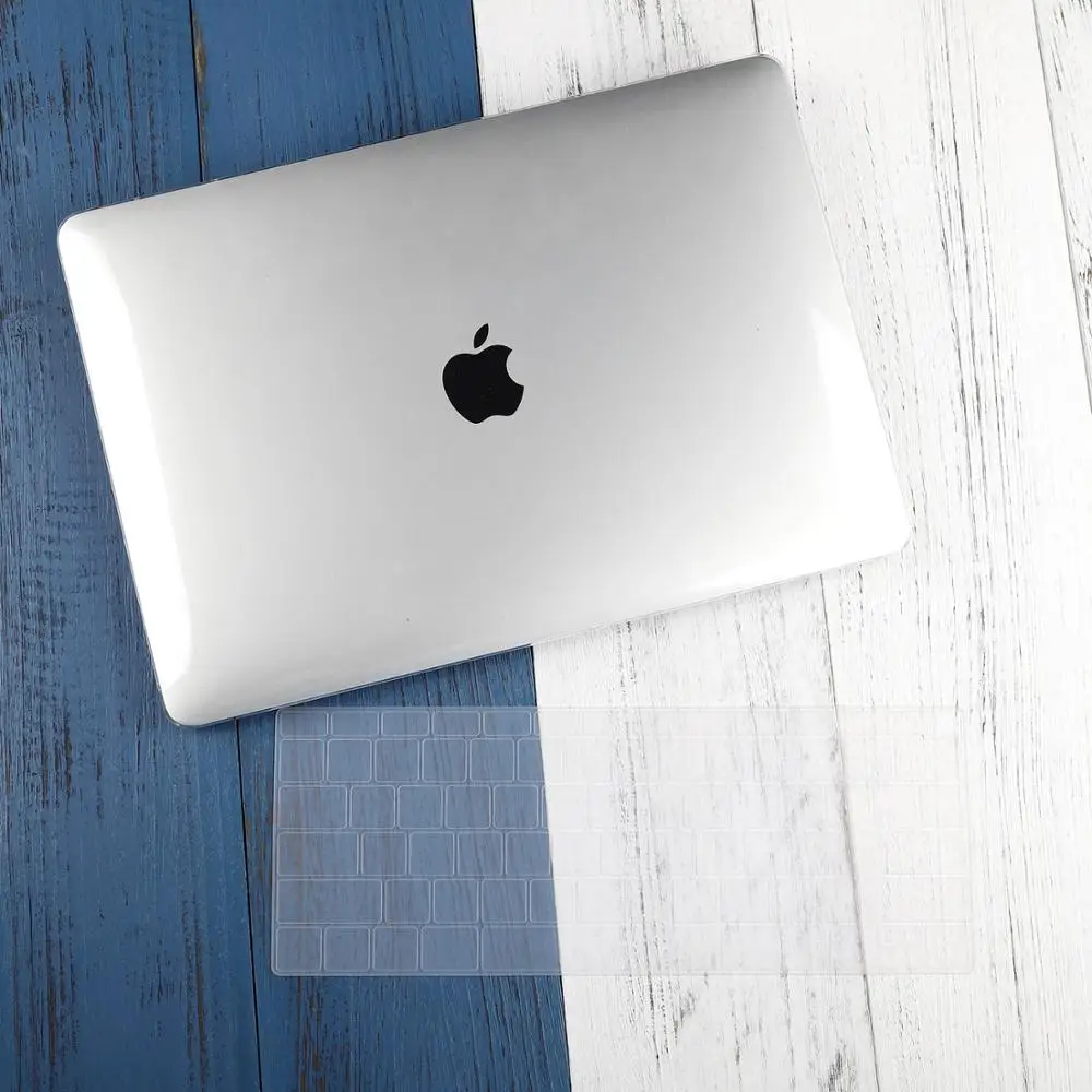 Transparent Матовый кристально прозрачный чехол для Mac book Air Pro retina 11 12 13 15 16 Touch Bar A2141 A2159 New Air 13 A1932 чехол - Цвет: Transparent