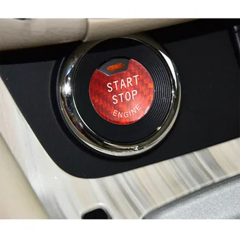 

Sticker Decor cover Cover 2x Carbon Fiber Engine Start Stop High Quality