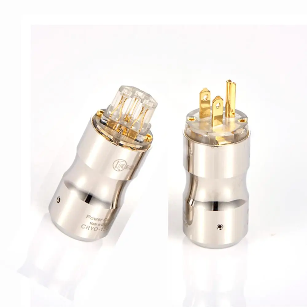 Hi-End позолоченный krella US AC Вилка питания HIFI аудио класса США вилка и IEC DIY удлинитель