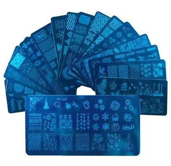 

Wholesale Custom Design Nail Art Stamp Stamping Image PlateStainless Steel Nail Template Manicure Stencil Metal plate sign